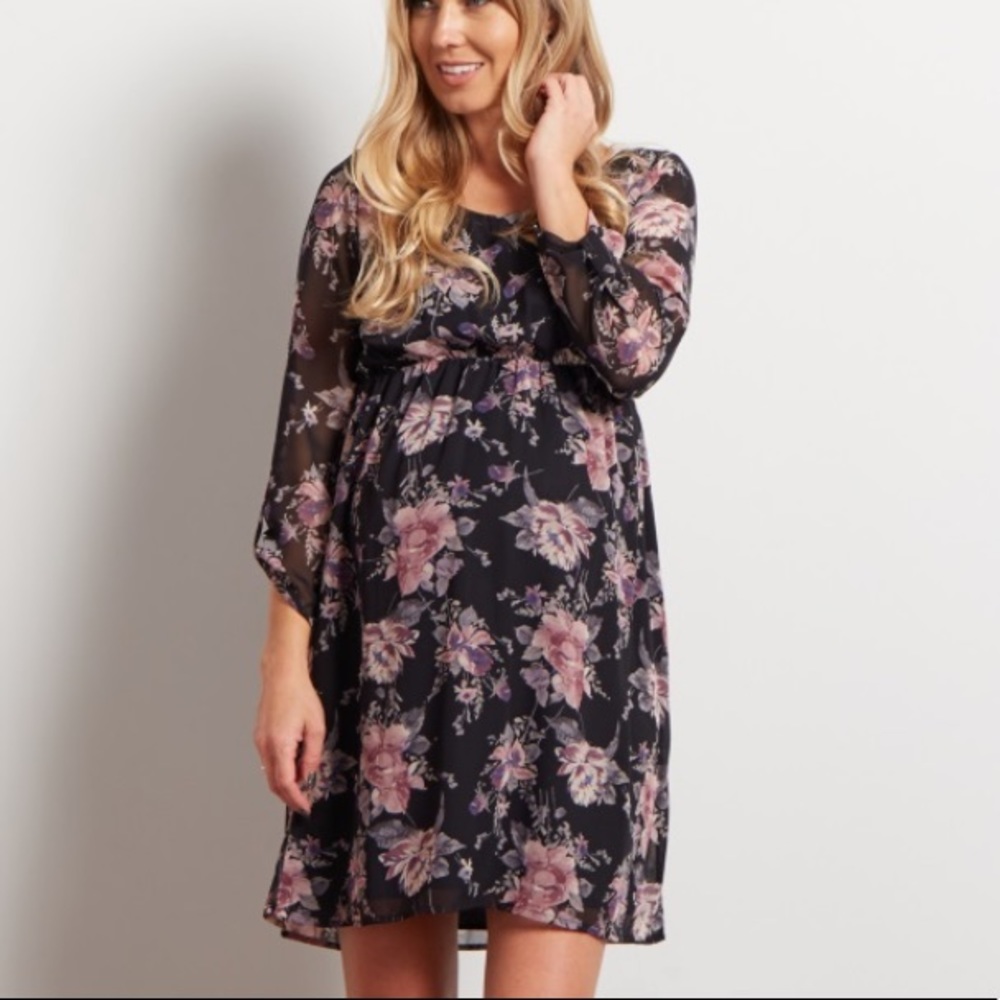 NWT pink blush maternity dress